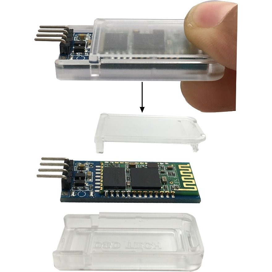 Dsd Tech Hc-06 Wireless Bluetooth Serial Transceiver Support Module Slave And Master Mode For Arduino + 4Pin Dupont Cable