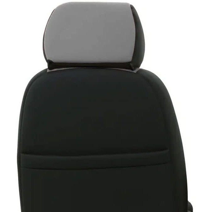 Carscover Custom Fit 2017-2018 Dodge Ram 1500 2500 3500 Pickup Truck Neoprene Car Front Seat Covers Gray & Black Sides Driver & Passenger Cover