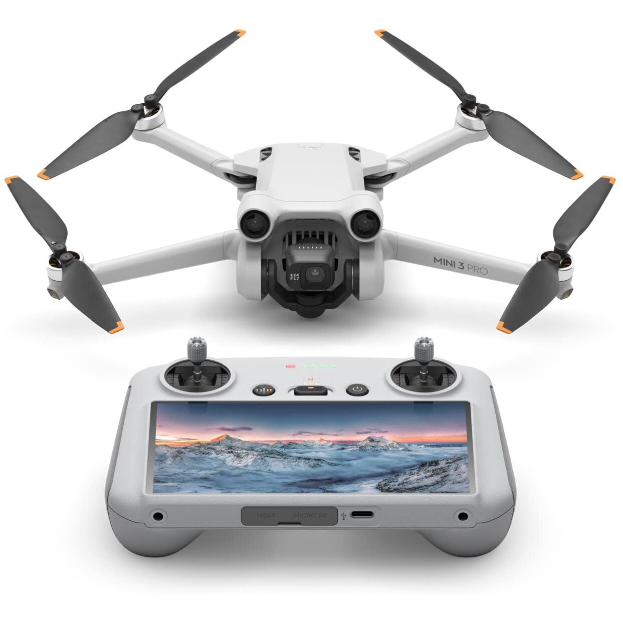 Dji Mini 3 Pro (Dji Rc), Mini Drone With 4K Video, 48Mp Photo, 34 Mins Flight Time, Less Than 249 G, Obstacle Sensing, Return To Home, Faa Remote Id Compliant, Drone With Camera For Adults