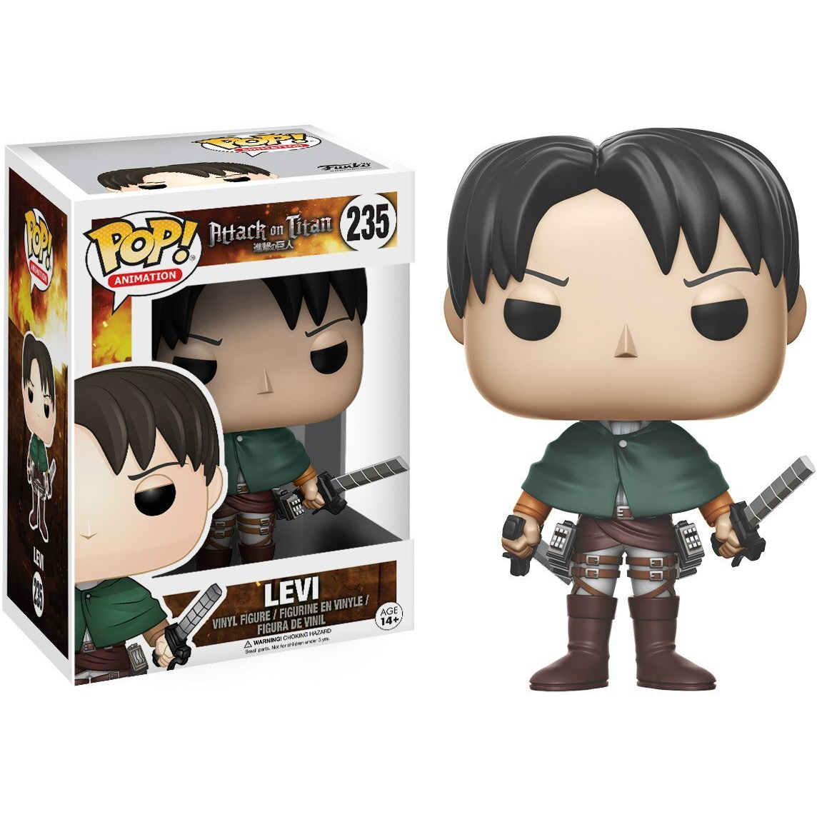 Funko Pop Anime Attack On Titan Levi Ackerman Action Figure