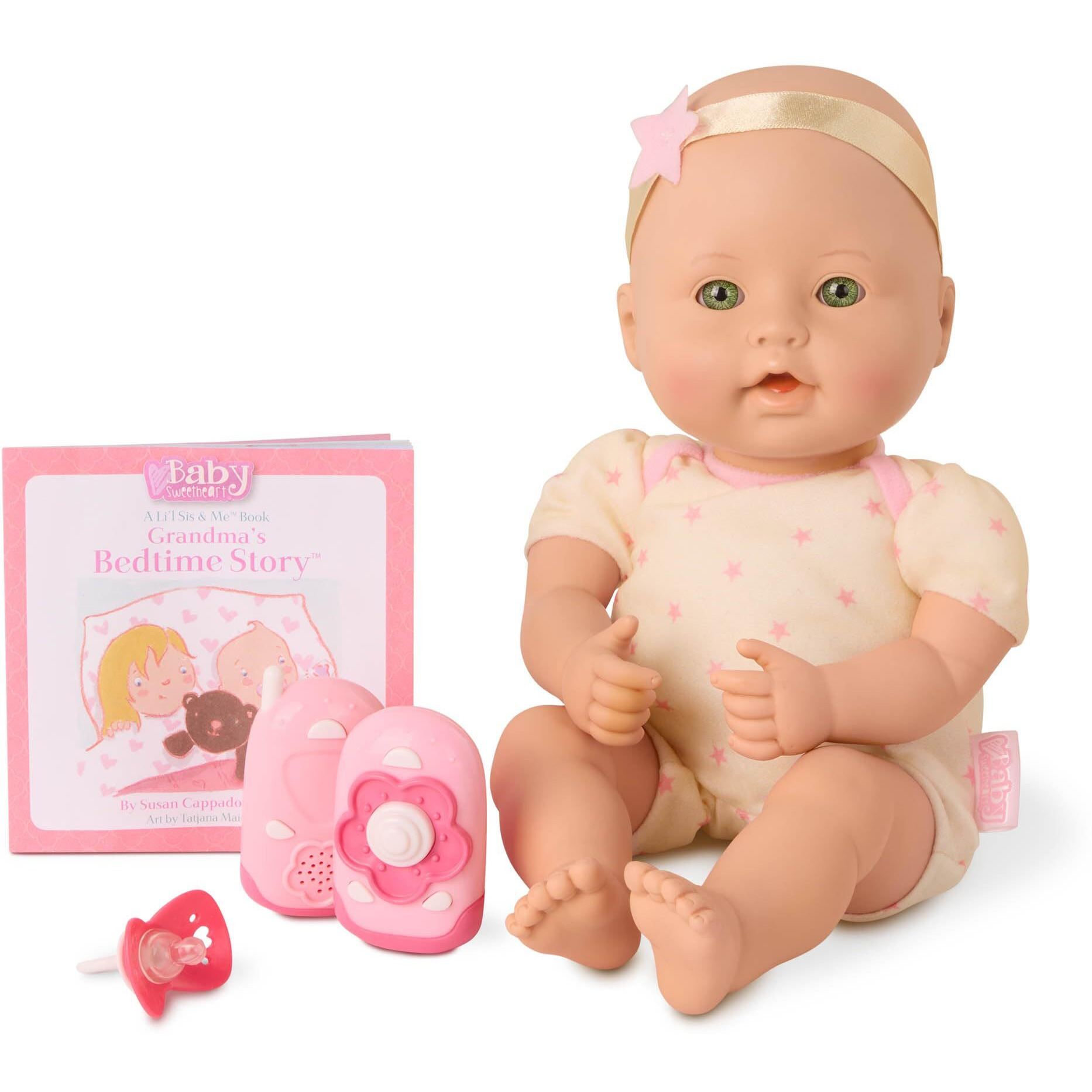 Baby Sweetheart By Battat - Bed Time 12-Inch Soft-Body Newborn Baby Doll With Easy-To-Read Story Book And Accessories