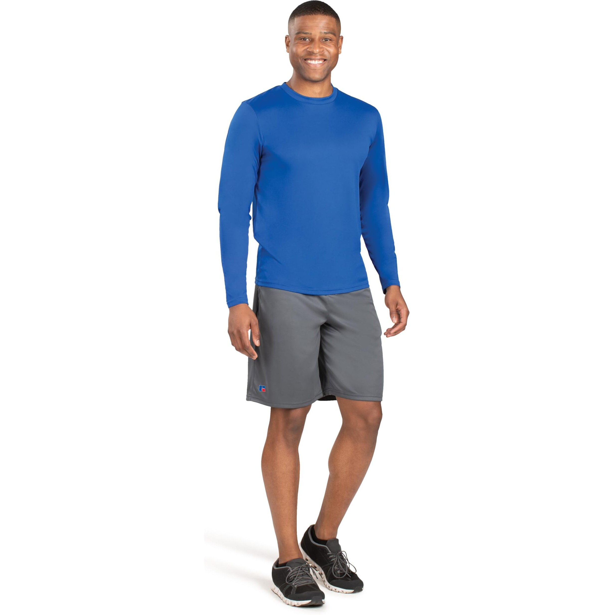 Russell Athletic Men's Long Sleeve Performance Tee, Royal, 3X-Large