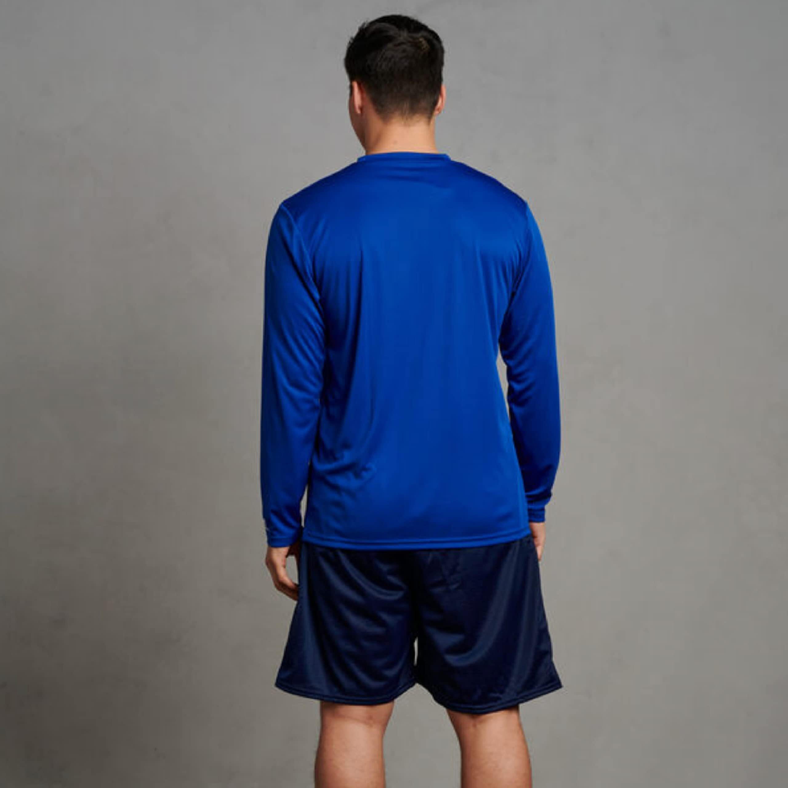 Russell Athletic Men's Long Sleeve Performance Tee, Royal, 3X-Large