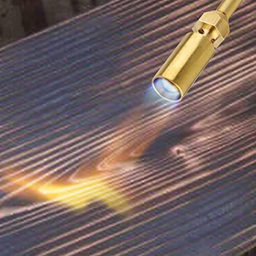 Bluefire Solid Brass Pencil Flame Gas Welding Torch Head Nozzle Upgraded Full Metal Version Fuel By Mapp Map Pro Propane Cga 600 Cylinder (Torch With Propane Kit)