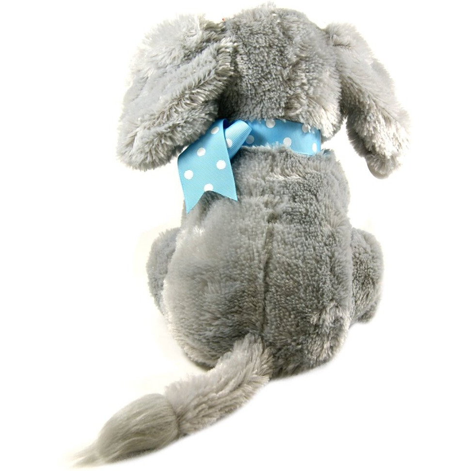 Cuddle Barn Elliot The Elephant - Animated Musical Blue Polka Dotted Stuffed Animal Plush Toy Sways, Flaps Floppy Ears, And Sings Do Your Ears Hang Low, 12""