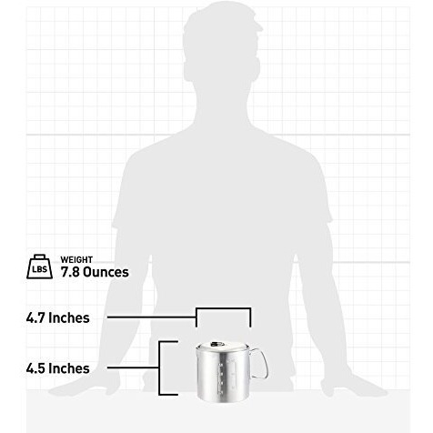 Solo Stove Solo Pot 900 - Lightweight Stainless Steel Backpacking Pot | Boil Water Quickly | Volume Markings And Pour Spout