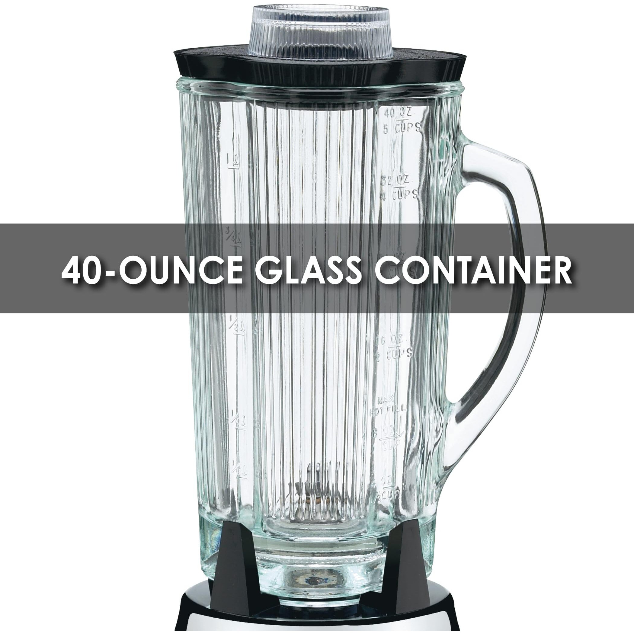 Waring Commercial Bb900G 1/2 Hp Chrome Bar Blender With 40-Ounce Glass Container Silver