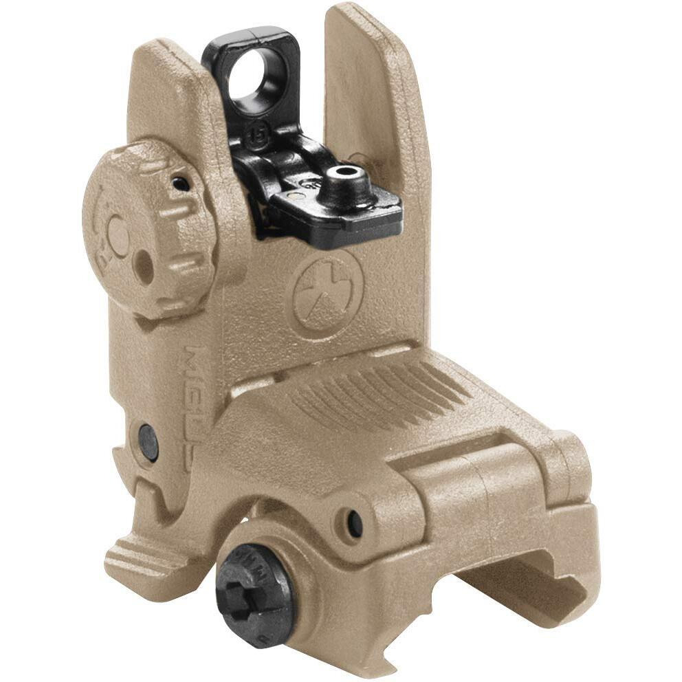 Magpul Mbus Flip-Up Backup Sights, Flat Dark Earth, Rear Sight