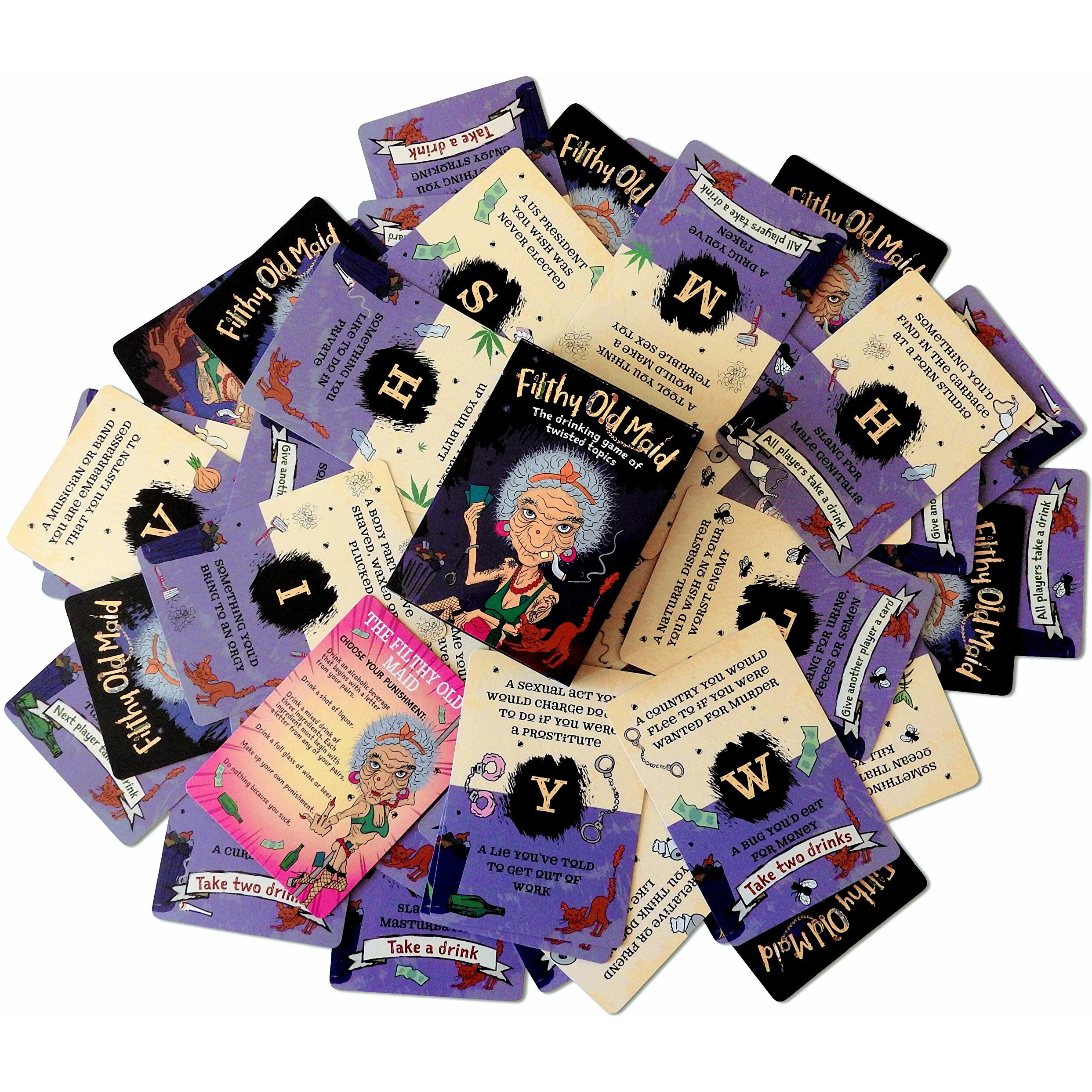 Headburst Filthy Old Maid Party Game - A Funny, Social Adult Drinking Game