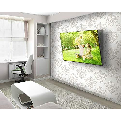 Mount Plus Tilt Tv Wall Mount Bracket For 40-85 Inch Lcd, Led, Or Plasma Flat Screen Tv - Super-Strong Load Capacity 165 Lbs - 15 Degree Tilt, Max Vesa 850X450
