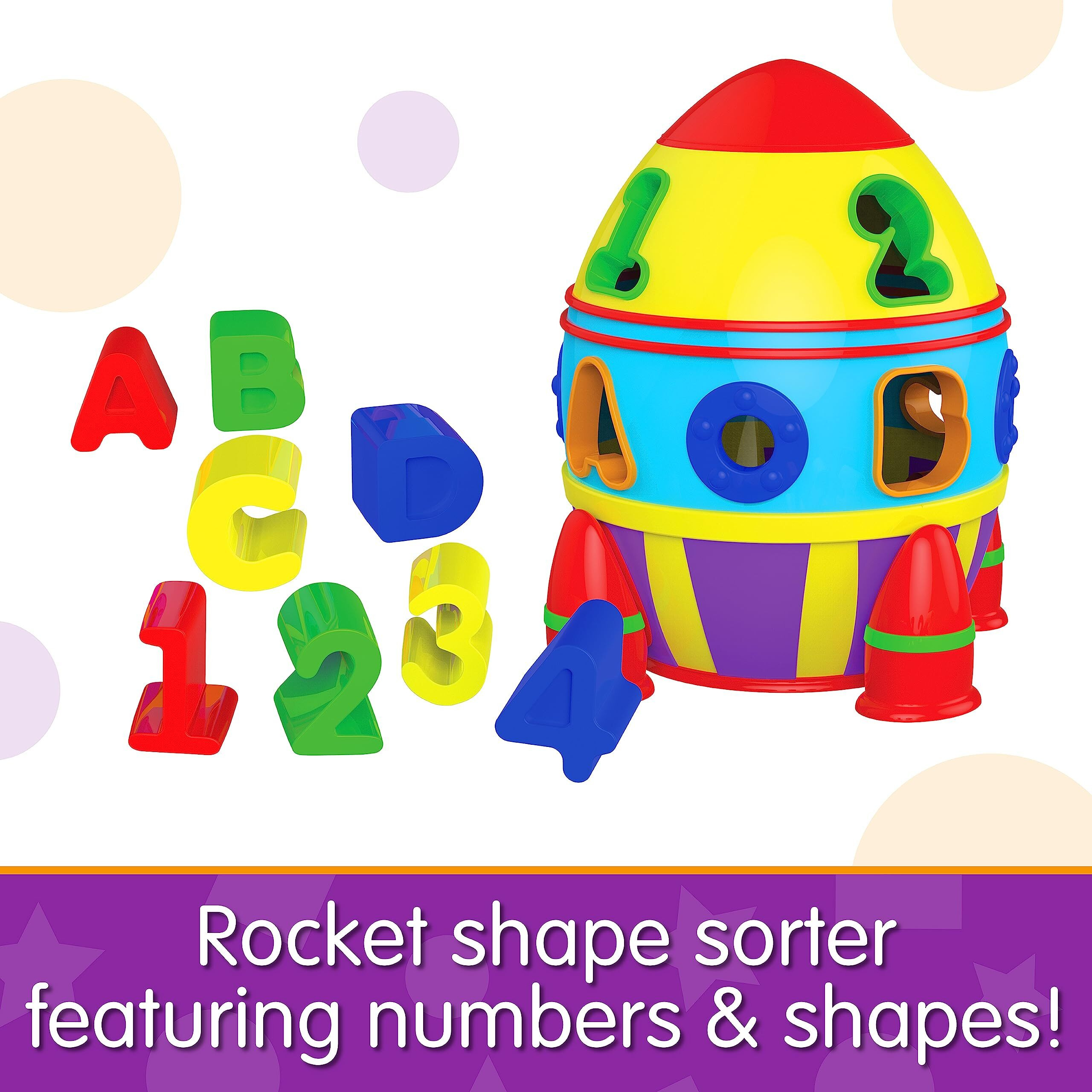 The Learning Journey Early Learning - Rocket Shape Sorter - Toddler Toys & Gifts For Boys & Girls Ages 12 Months And Up - Award Winning Toy (204207)