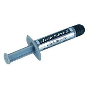 Arctic Silver 5 High-Density Polysynthetic Silver Thermal Compound, 3.5 Grams + Microfiber (7"" X 6"") Cleaning Cloth