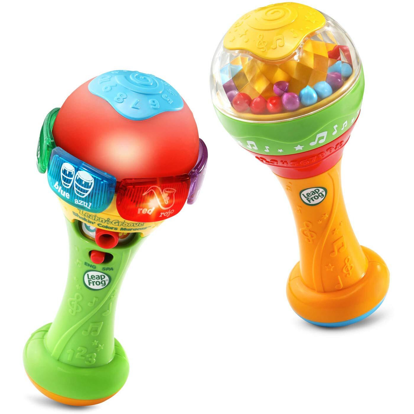 Leapfrog Learn & Groove Shakin' Colors Maracas - Includes Electronic And Non-Electronic Maracas, Parent's Guide, Multicolor