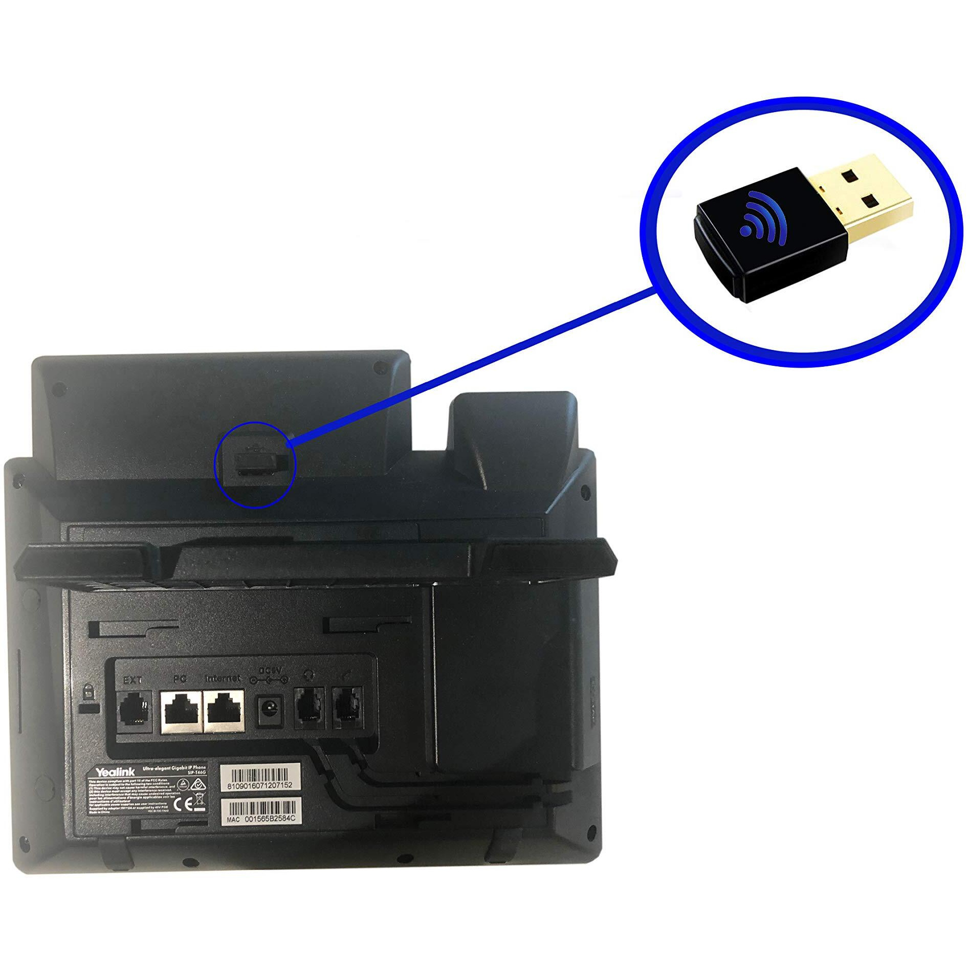 Supports Y/L Wf40 Wi-Fi Usb Dongle And Ip Phones T27G,T29G,T46G,T48G,T46S,T48S,T52S,T54S,