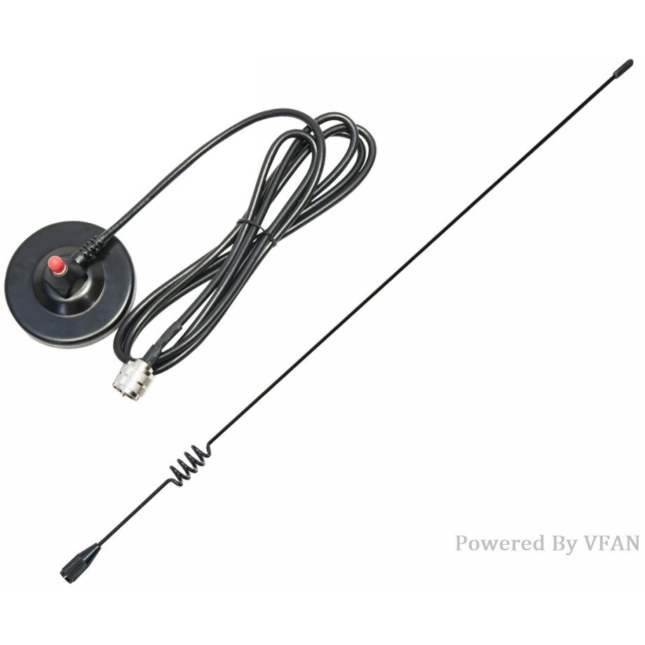 Dualband Antenna 2Meter 70Cm Mobile Vhf/Uhf Ham Radio (137-149, 437-480 Mhz) Mag Mount Magnet Base Pl-259 Connector, 10 Ft Rg58 Cable