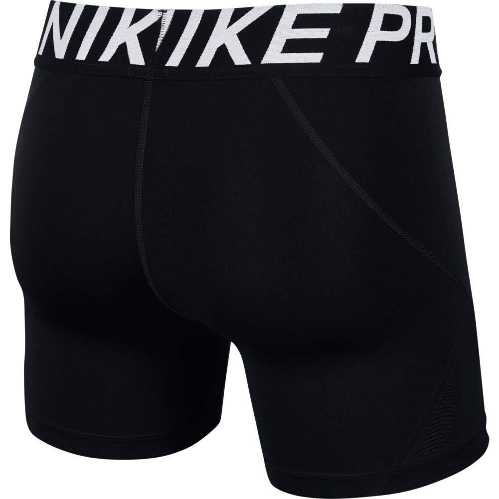 Nike Women's Pro 5"" Training Short (Black/White, Medium)