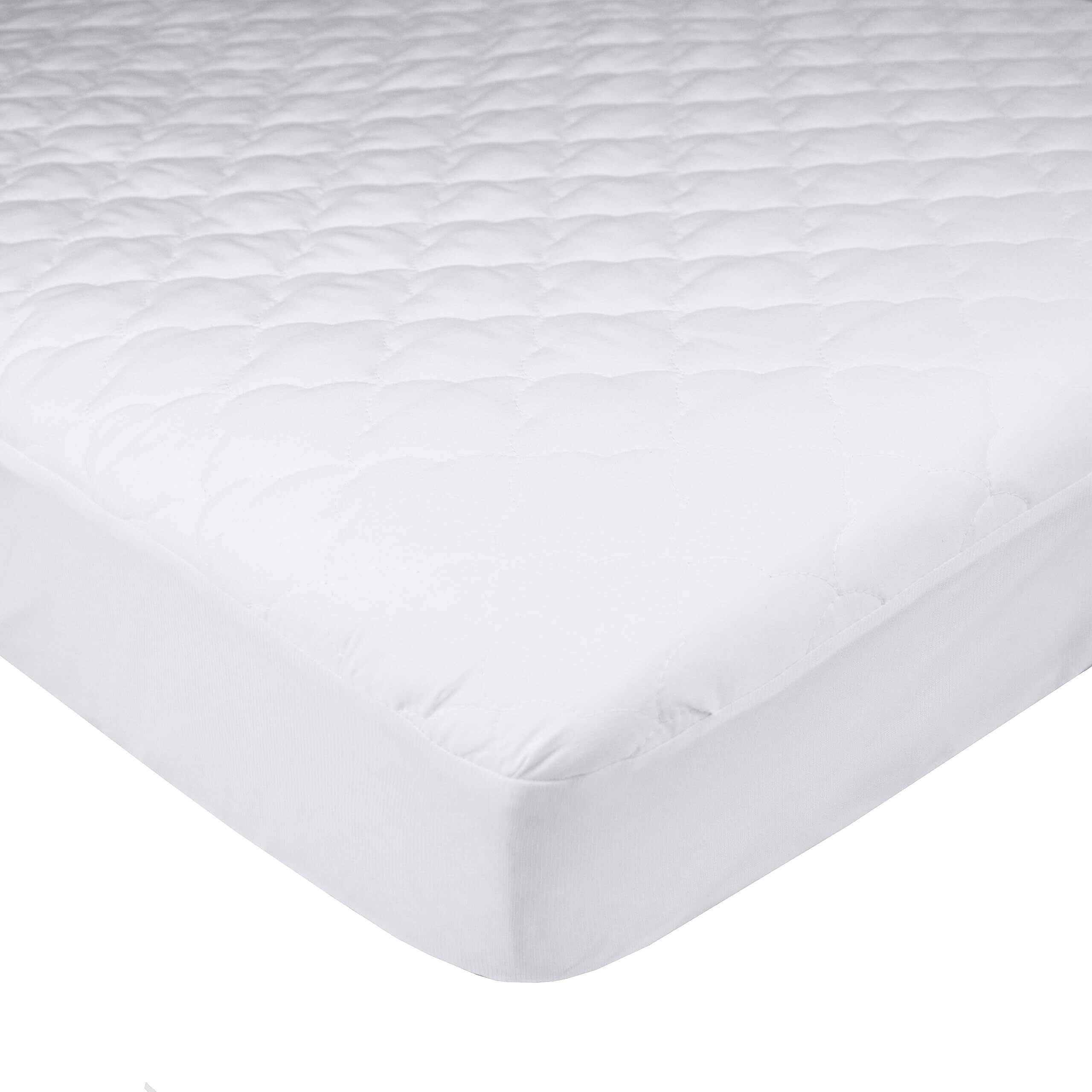 American Baby Company Ultra Soft Microfiber Waterproof Fitted Portable/Mini-Crib Mattress Protector, Quilted Mattress Pad Cover, White, 38"&quotX24"&quotX5""