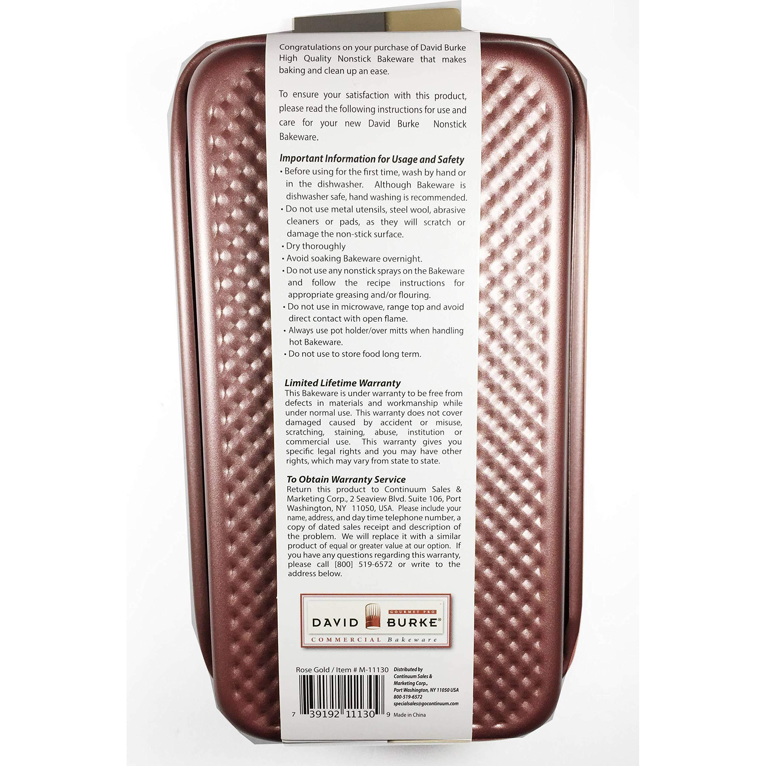 Rose Gold Baking Loaf Pan - By David Burke Bakeware