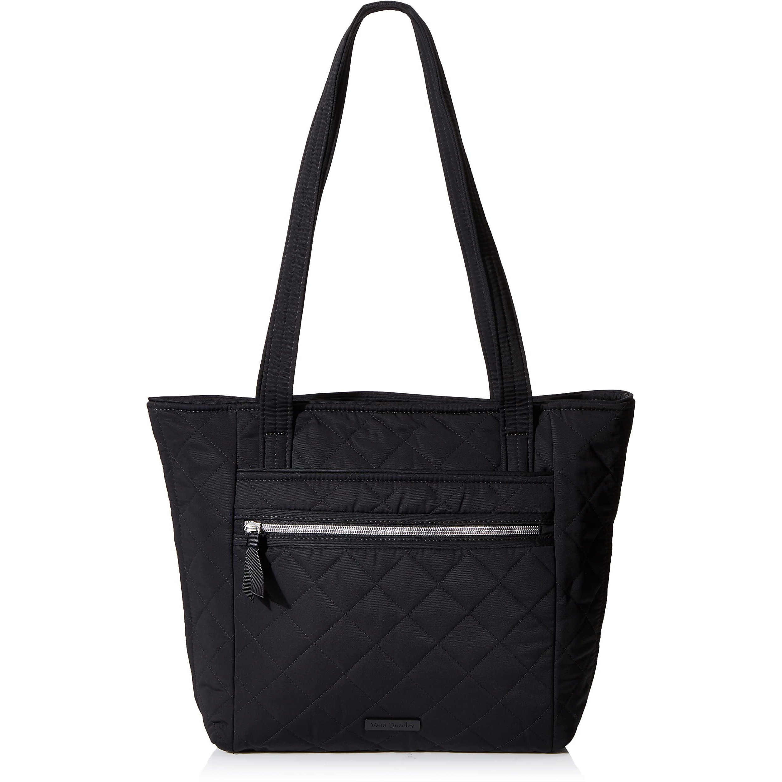 Vera Bradley Women's Performance Twill Small Tote Bag, Classic Black, One Size