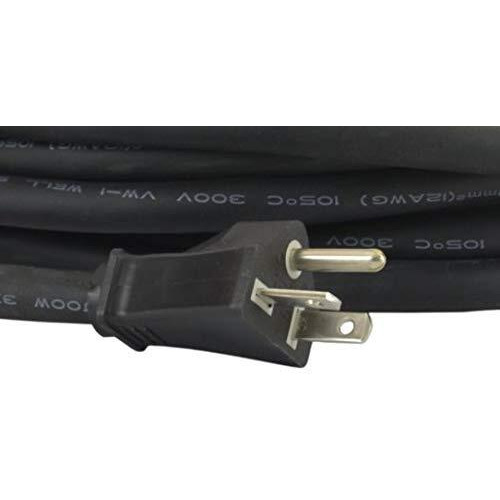 Conntek Nema 5-20 20-Amp T-Blade Sjoow 12/3 Anti-Weather, Oils, Acids And Chemicals Rubber Extension Cord, 25-Feet