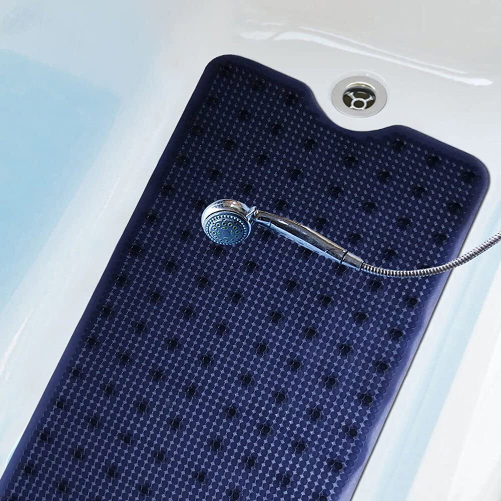Non-Slip Bathtub Mat Extra Long 40"&quotX16""(For Smooth Non-Textured Tubs Only), Machine Washable Bath Tub Shower Mat With Suction Cups For Bathroom Bathtub Shower Stall