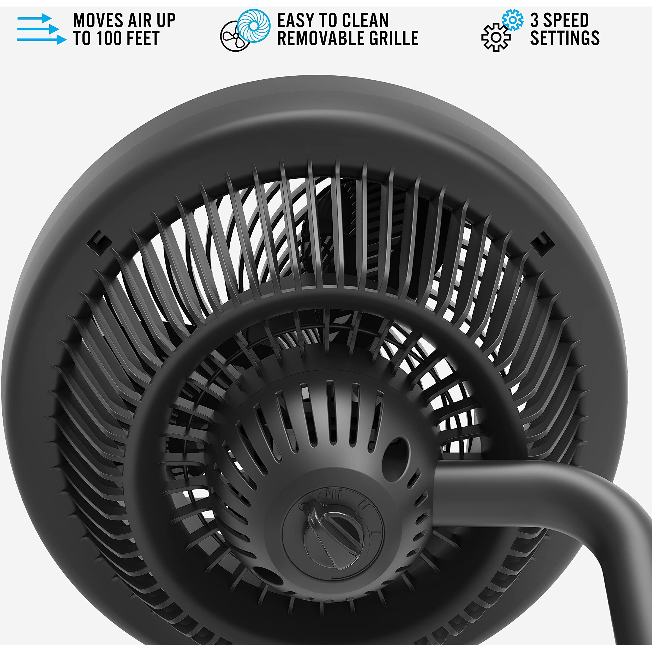 Vornado 723 Full-Size Whole Room Air Circulator Fan,Black,Large