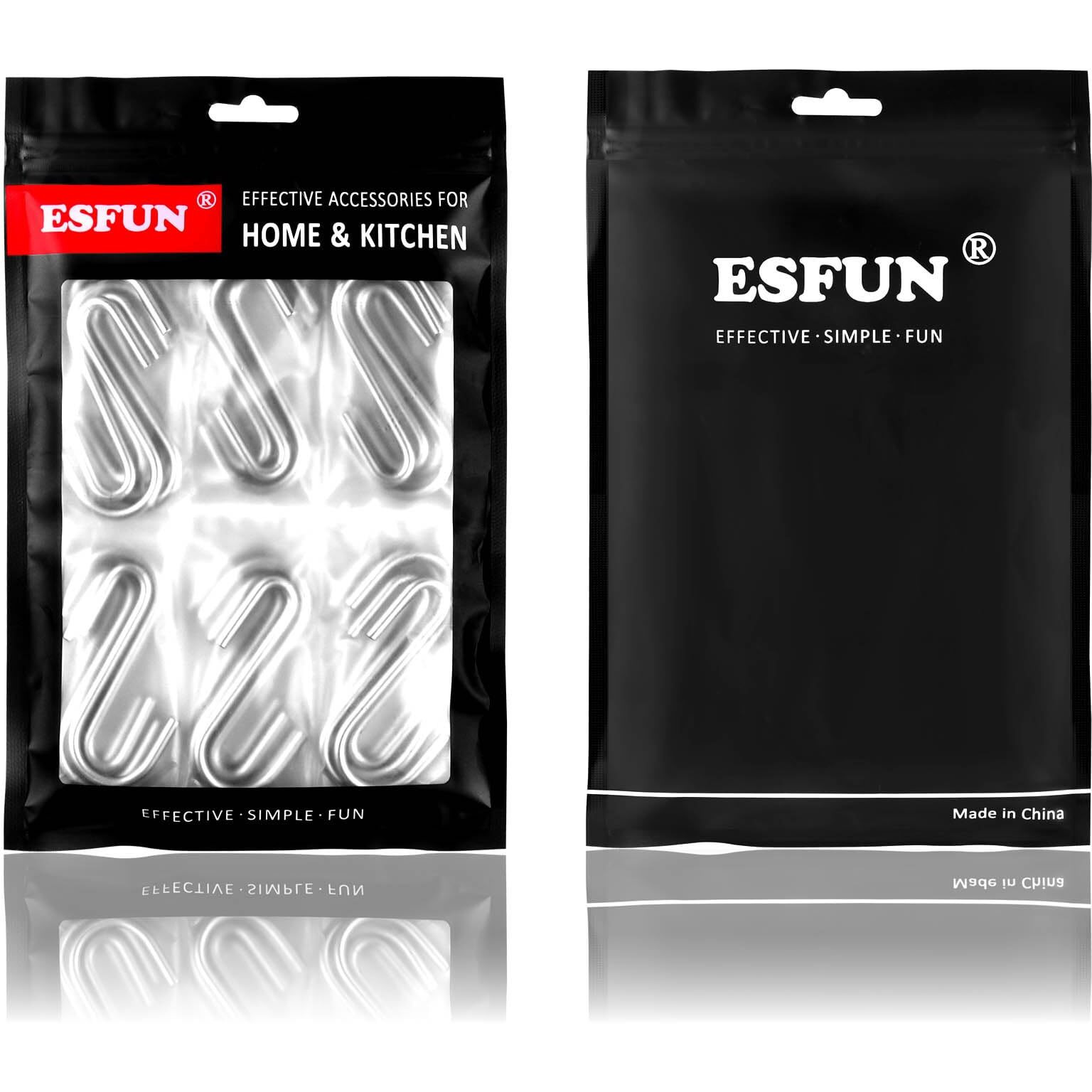 Esfun 24 Pack 3 Inch Heavy Duty S Hooks Pan Pot Holder Rack Hooks Hanging Hangers S Shaped Hooks For Kitchenware Pots Utensils Clothes Bags Towels Plants
