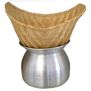 Set Of Sticky Rice Steamer Pot And Basket Cook Kitchen Cookware Tool