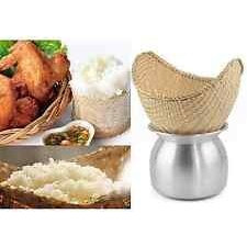Set Of Sticky Rice Steamer Pot And Basket Cook Kitchen Cookware Tool
