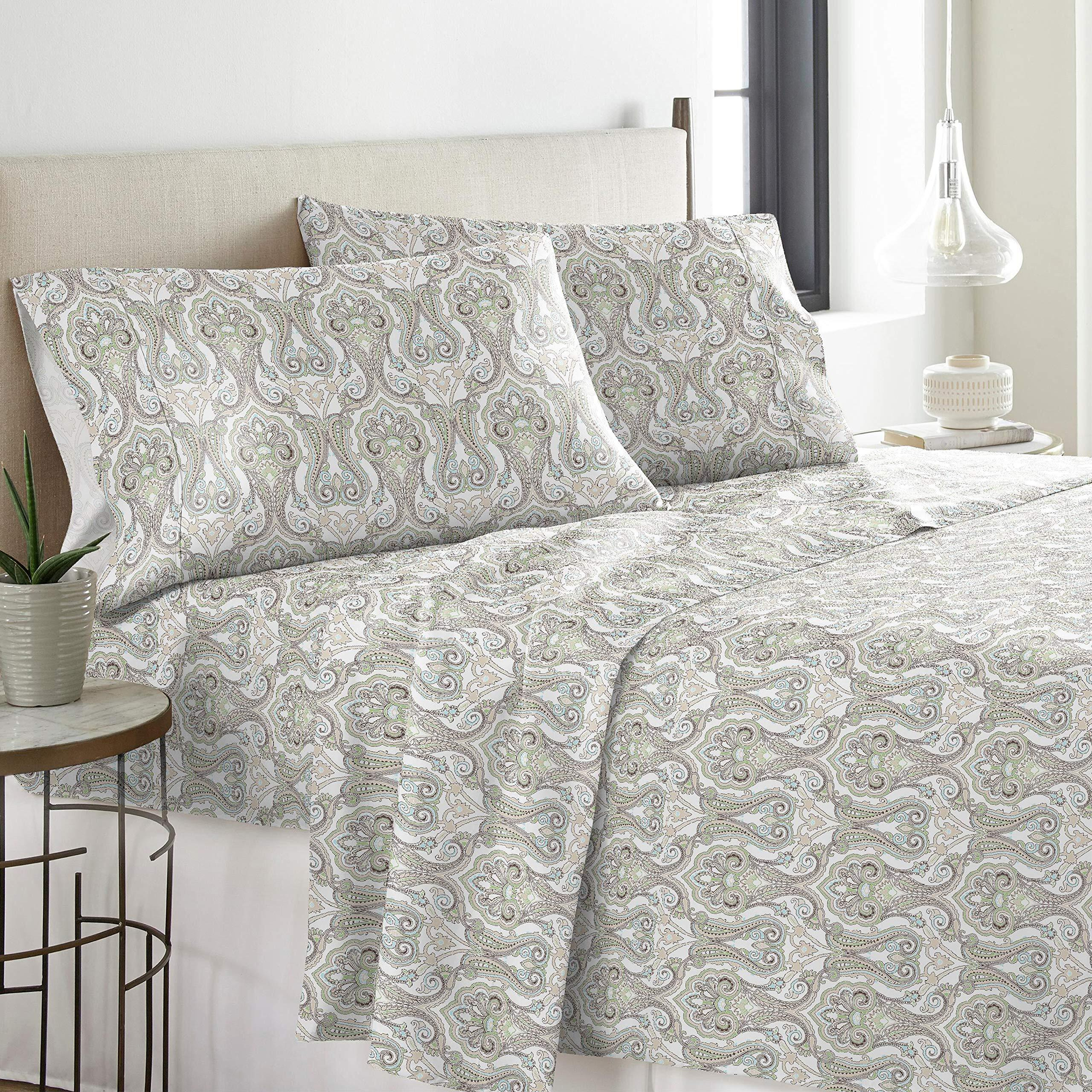 Pointehaven Flannel 170 Gsm Sheet Set,Twin Xl Paisley