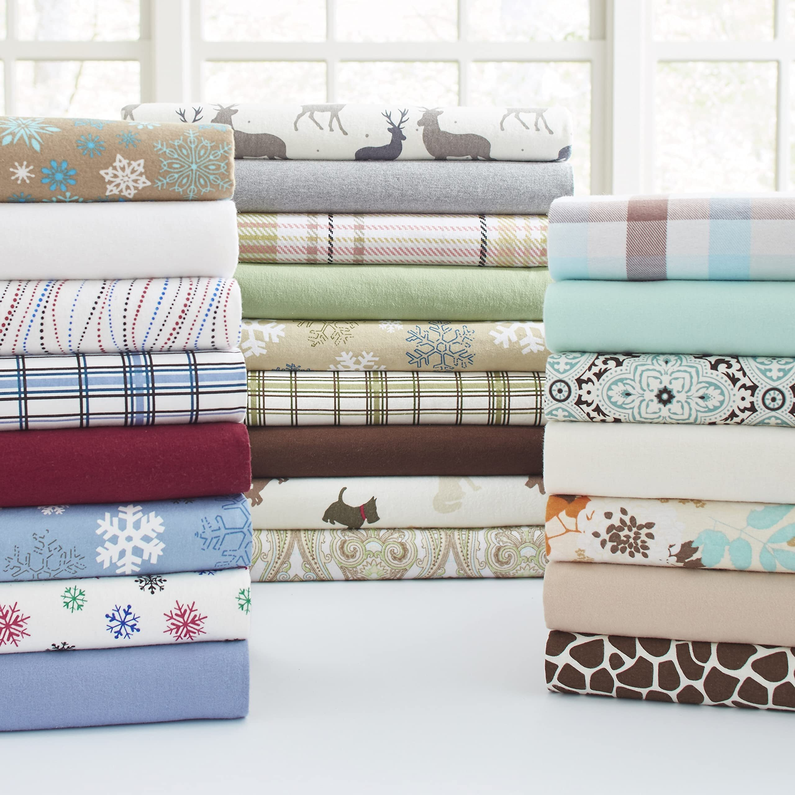 Pointehaven Flannel 170 Gsm Sheet Set,Twin Xl Paisley