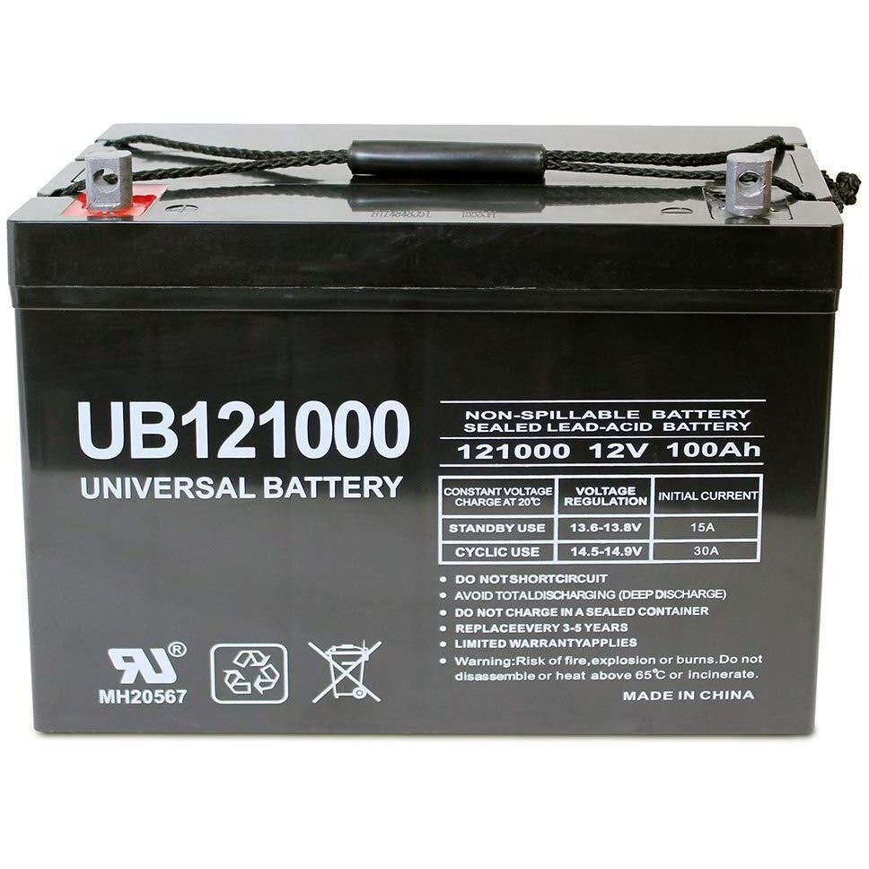 Upg Universal Power Group 12V 100Ah Solar Wind Agm Sla Deep Cycle Vrla Battery 12V 24V 48V