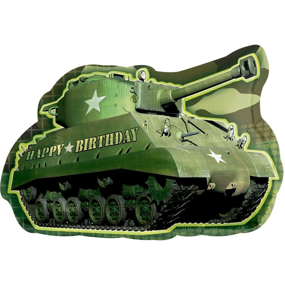 Army Tank And Jet Fighter Party Supplies Birthday Balloon Bouquet