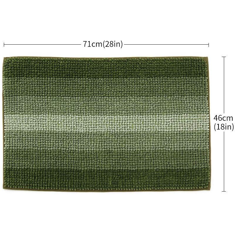 Cosy Homeer 28X18 Inch Bath Rugs Made Of 100% Polyester Extra Soft And Non Slip Bathroom Mats Specialized In Machine Washable And Water Absorbent Shower Mat,Green