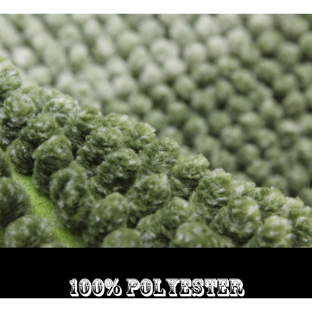 Cosy Homeer 28X18 Inch Bath Rugs Made Of 100% Polyester Extra Soft And Non Slip Bathroom Mats Specialized In Machine Washable And Water Absorbent Shower Mat,Green