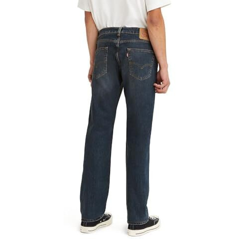 Levi's Men's 505 Regular Fit Jeans (Also Available In Big & Tall), Dark Stonewash, 34W X 34L