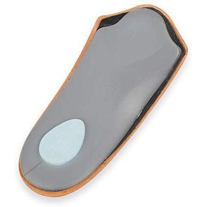 3/4 Leather Orthotic Inserts With Metatarsal Pad, Arch Support Insoles Shoe And Padding At The Heel For Men And Women