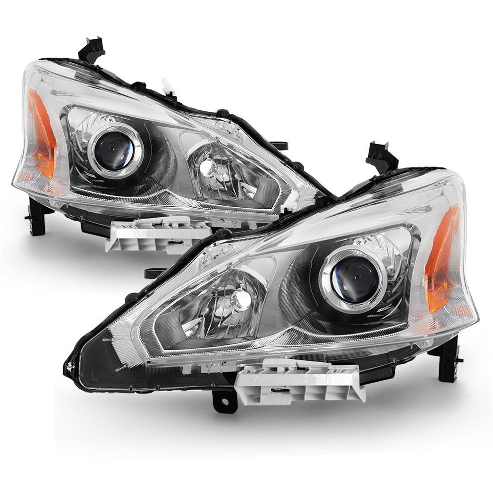 Acanii - For 2013 2014 2015 Nissan Altima Sedan Projector Headlights Headlamps 13-15 Driver + Passenger Side