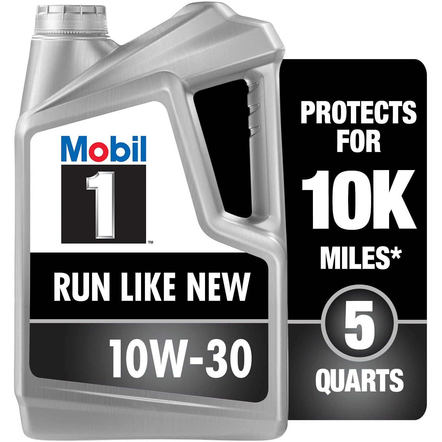 Mobil 1 Advanced Full Synthetic Motor Oil 10W-30, 5 Quart