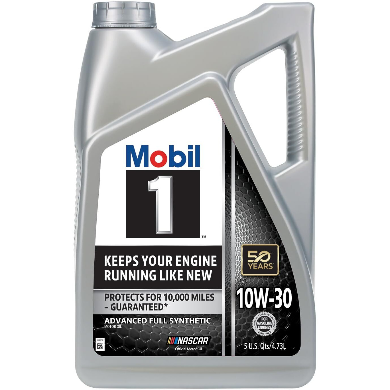 Mobil 1 Advanced Full Synthetic Motor Oil 10W-30, 5 Quart