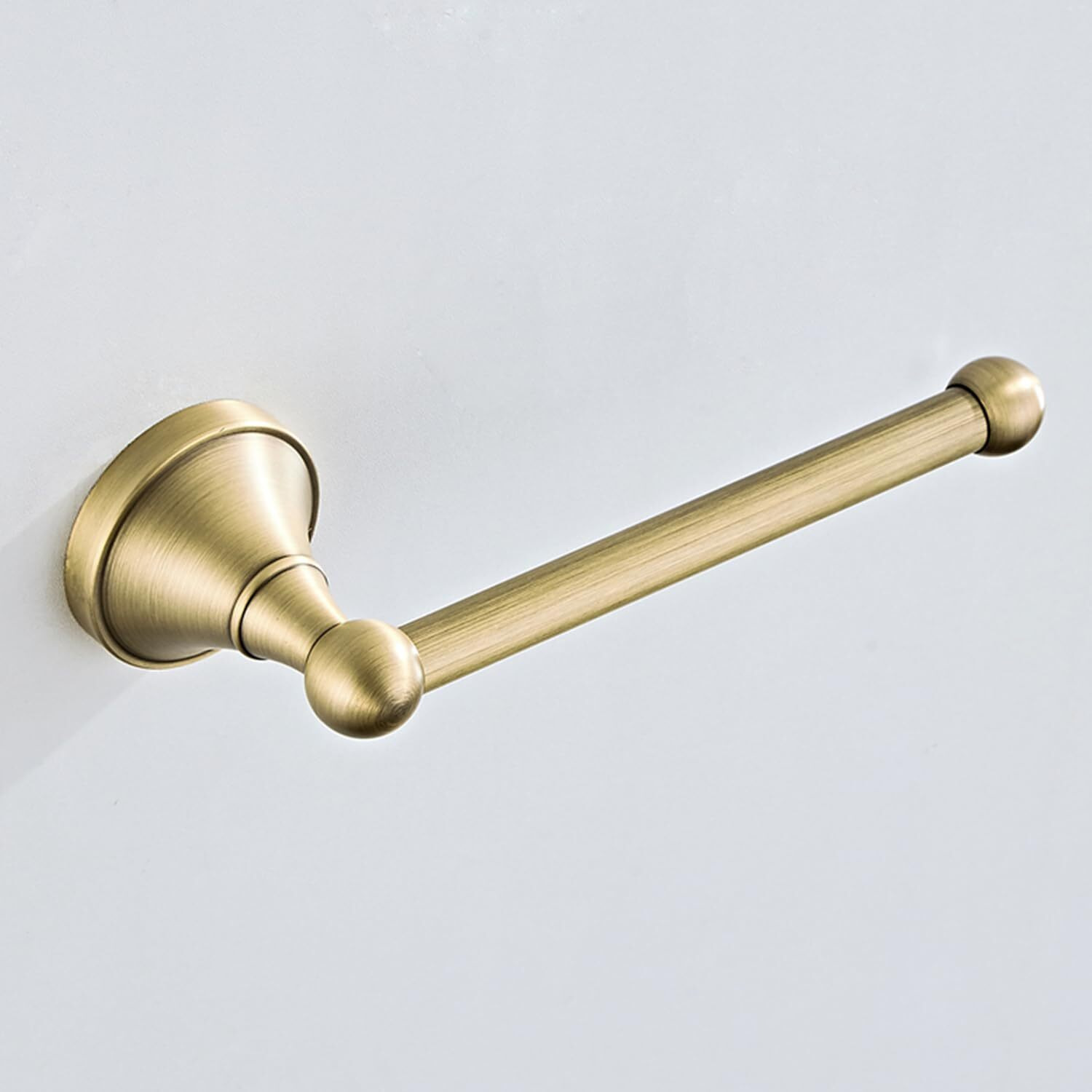 Flybath Toilet Paper Holder Without Cover Antique Brass Bathroom Tissue Roll Bar Wall Mounted, 20 Cm / 7.87 Inches, Brushed Bronze