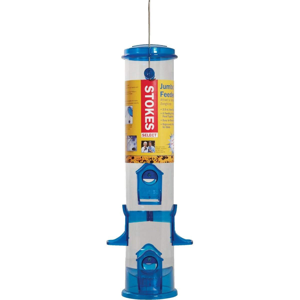 Stokes Select Jumbo Seed Tube Bird Feeder, Assorted,1 Count (Pack Of 1),38030