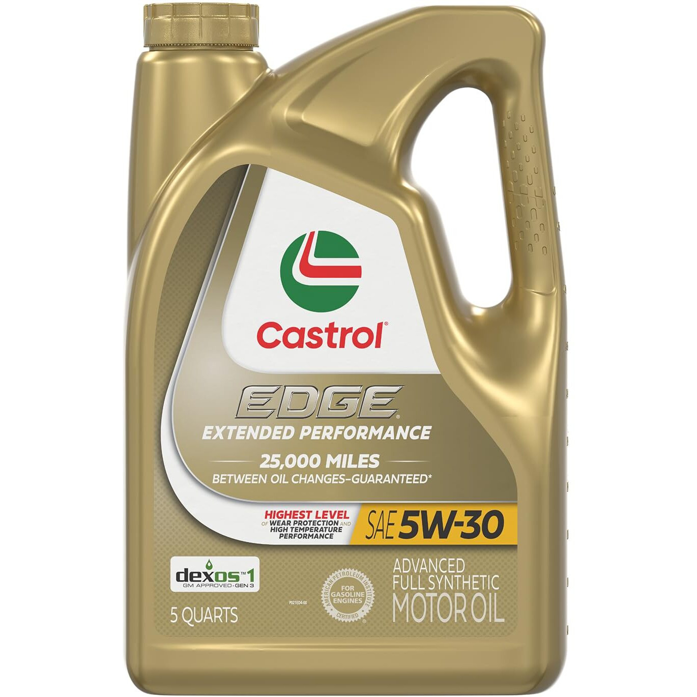 Castrol Edge Extended Performance 5W-30 Advanced Full Synthetic Motor Oil, 5 Quart