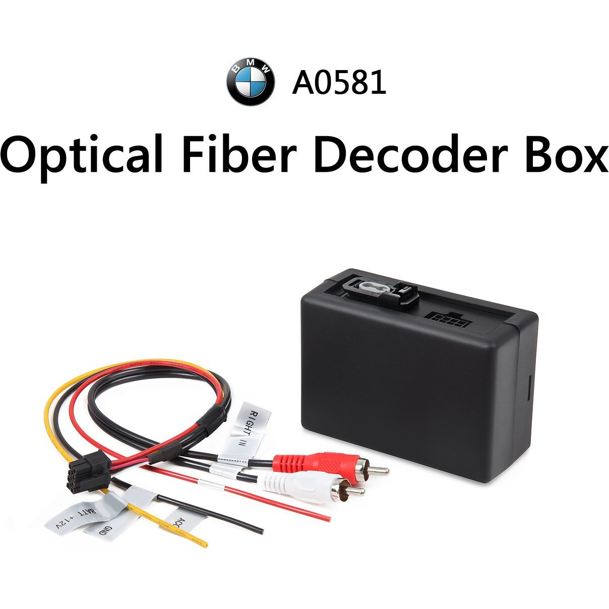 Eonon Optical Fiber Decoder Box Designed For E90A13/E90A12S Car Radio, Compatible With Bmw E90/E91/E92/E93-A0581