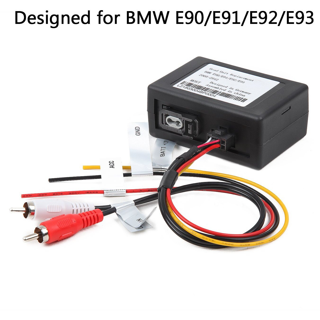Eonon Optical Fiber Decoder Box Designed For E90A13/E90A12S Car Radio, Compatible With Bmw E90/E91/E92/E93-A0581