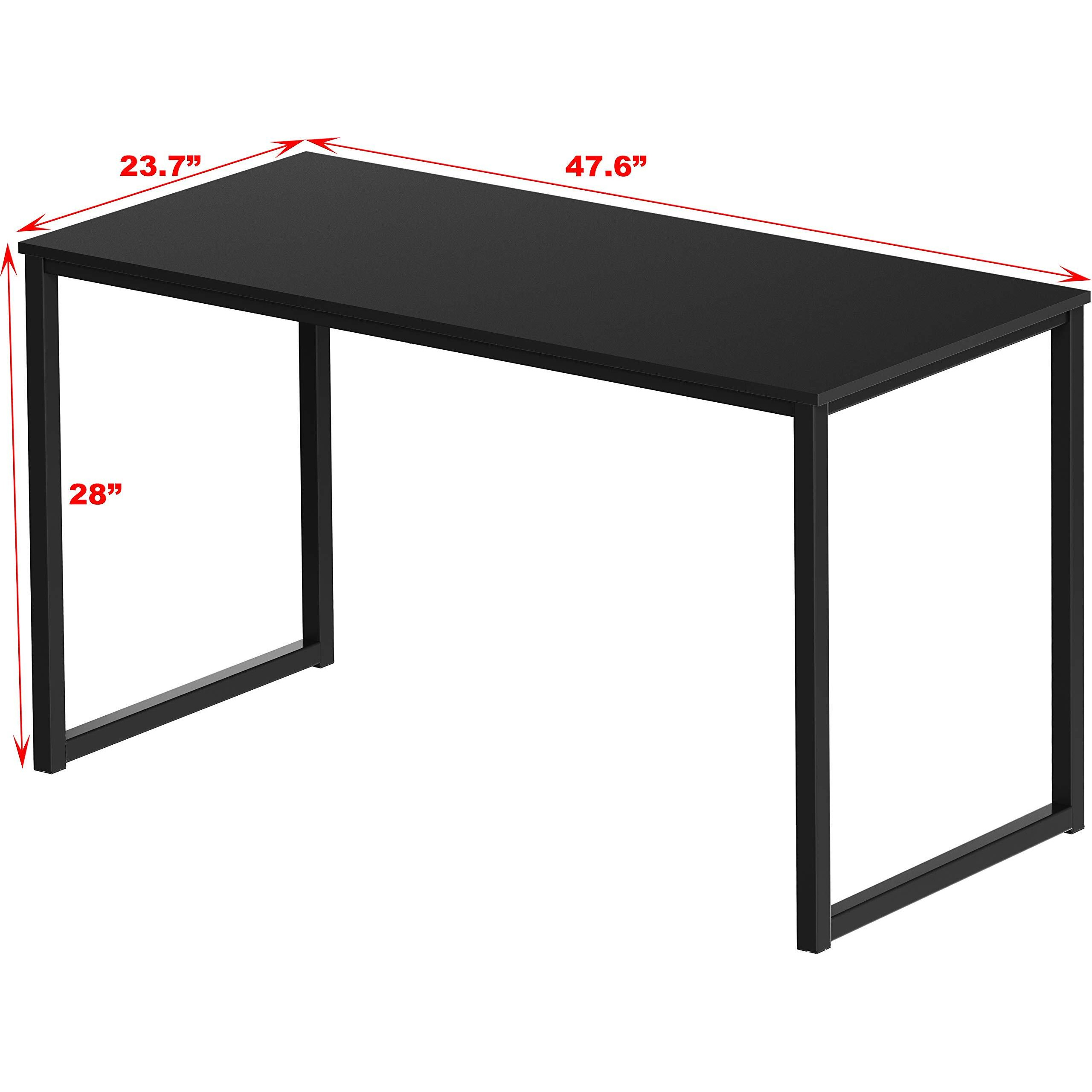 Shw Home Office 48-Inch Computer Desk, Black