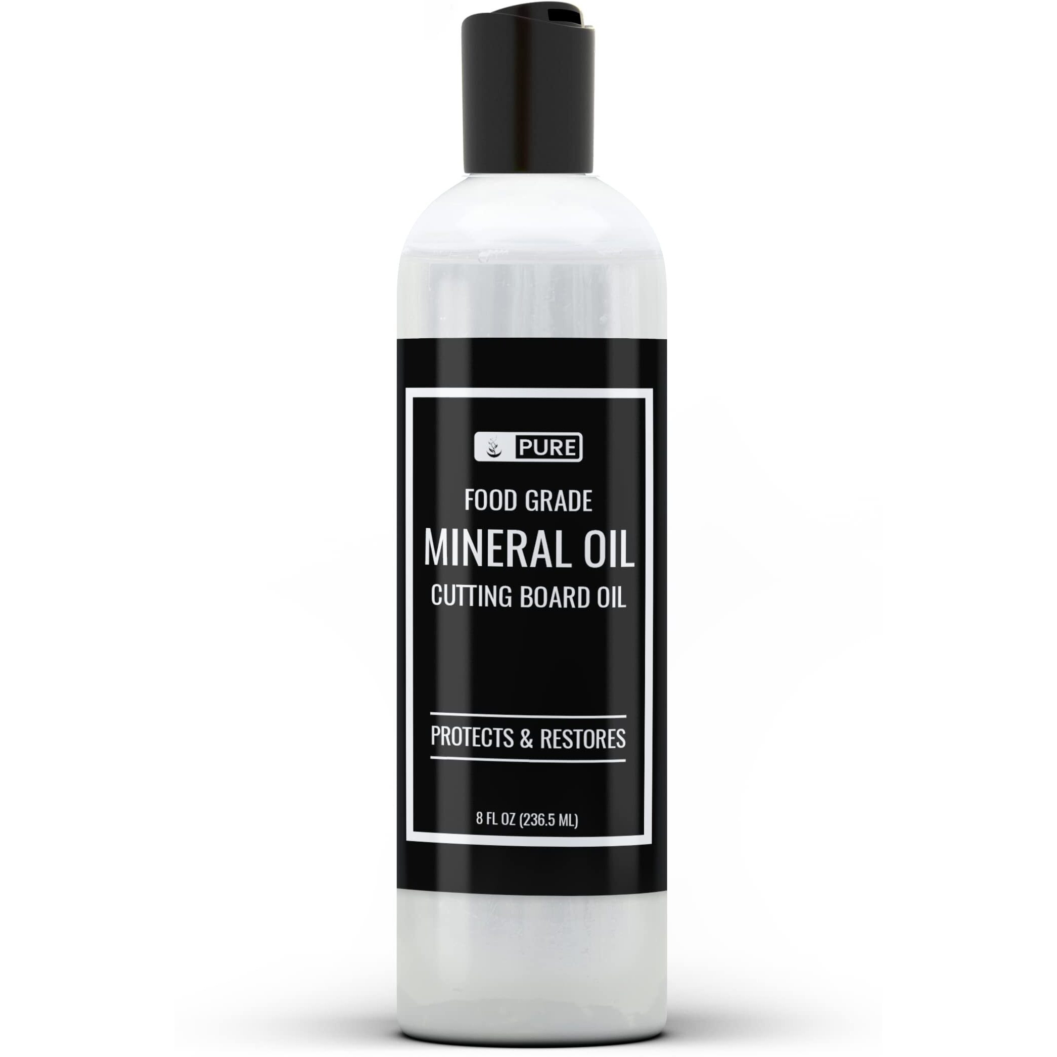 Pure Original Ingredients Mineral Oil (8 Fl Oz) For Cutting Boards, Butcher Blocks, Counter Tops, Wood Utensils