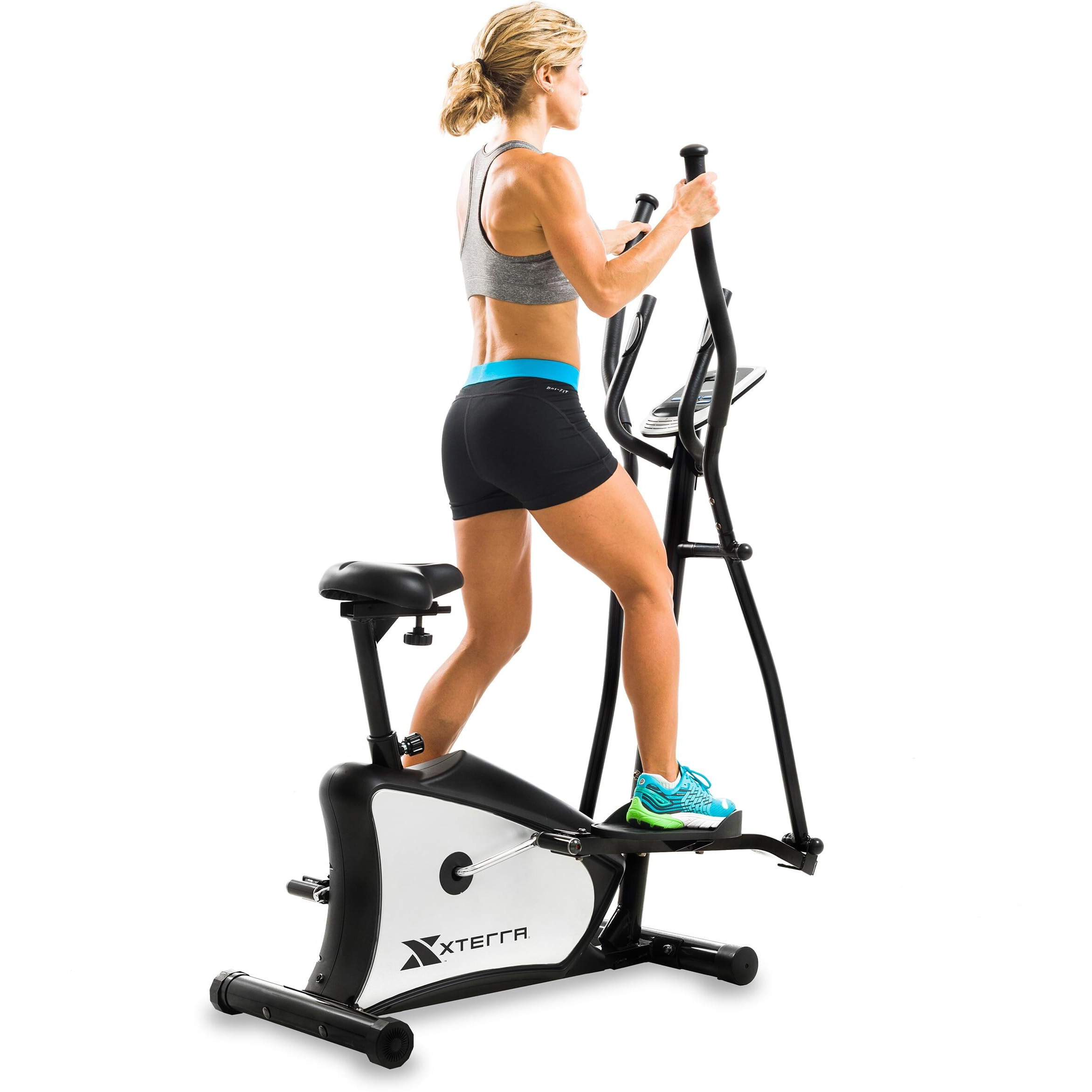 Xterra Fitness Eu150 Hybrid Elliptical/Upright Bike Several Levels Of Resistance, Ergonomic Design, And Simple Yet Effective Display Interface