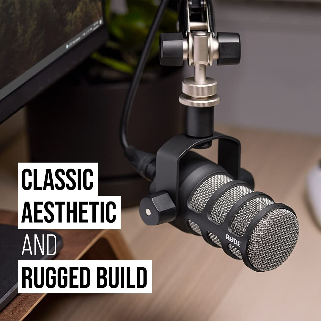 Rode Podmic Cardioid Dynamic Broadcast Microphone, Black
