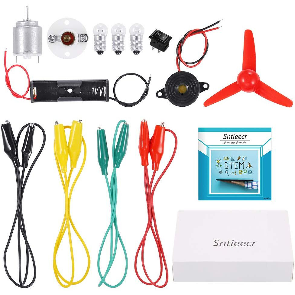 Sntieecr Electric Circuit Motor Kit, Educational Montessori Learning Kits For Kids Diy Stem Science Project